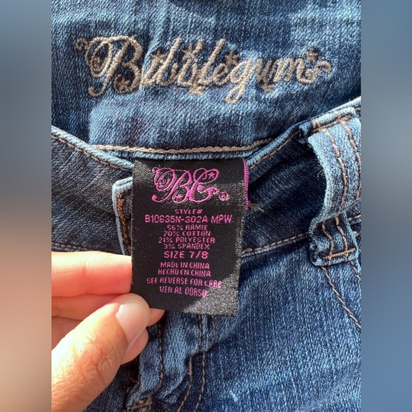 Y2K Low-rise BUBBLEGUM Jeans size 7/8 - Picture 6 of 6